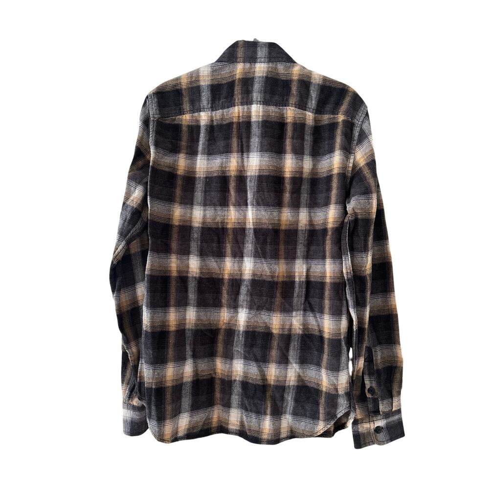 Gap 1969 XS Black Beige Plaid Button Down Shirt - Picture 7 of 7